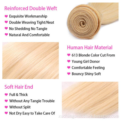 Wholesale prices 613 human hair extension,10A Grade Peruvian Cuticle Aligned Virgin hair,10A Mink Peruvian virgin hair bundles